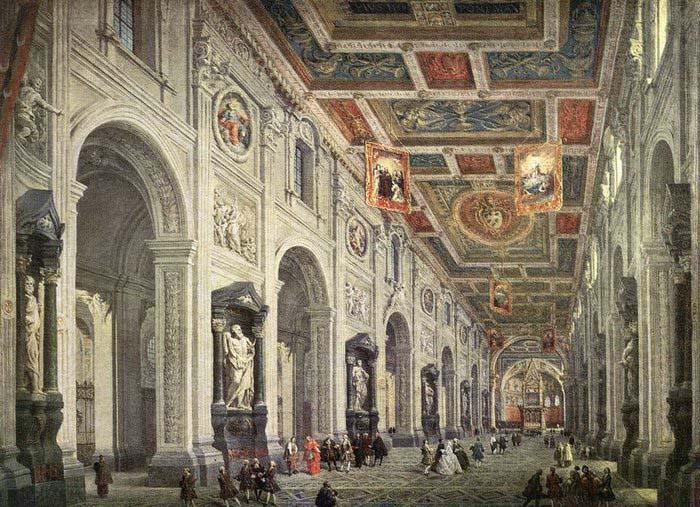  Interior of the San Giovanni in Laterano in Rome